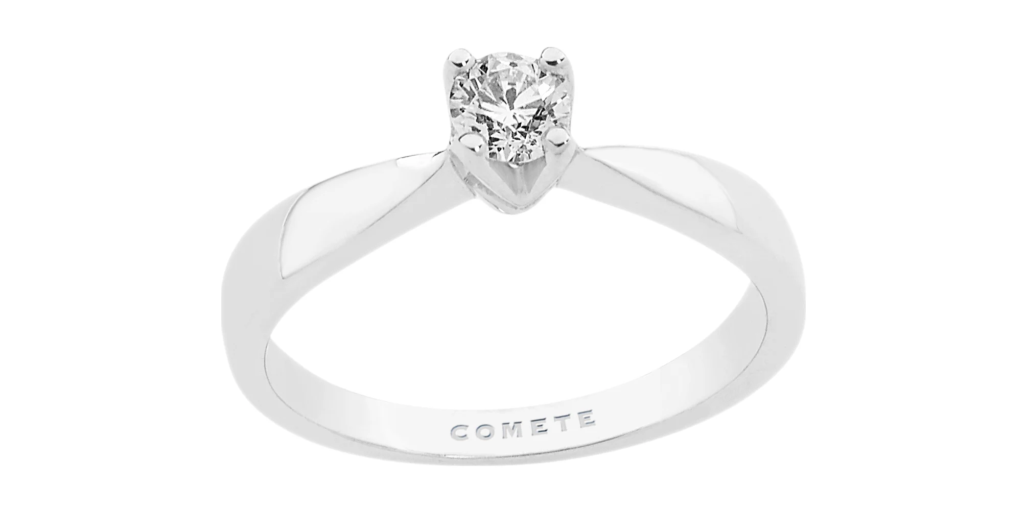 Solitario COMETE in oro con diamante