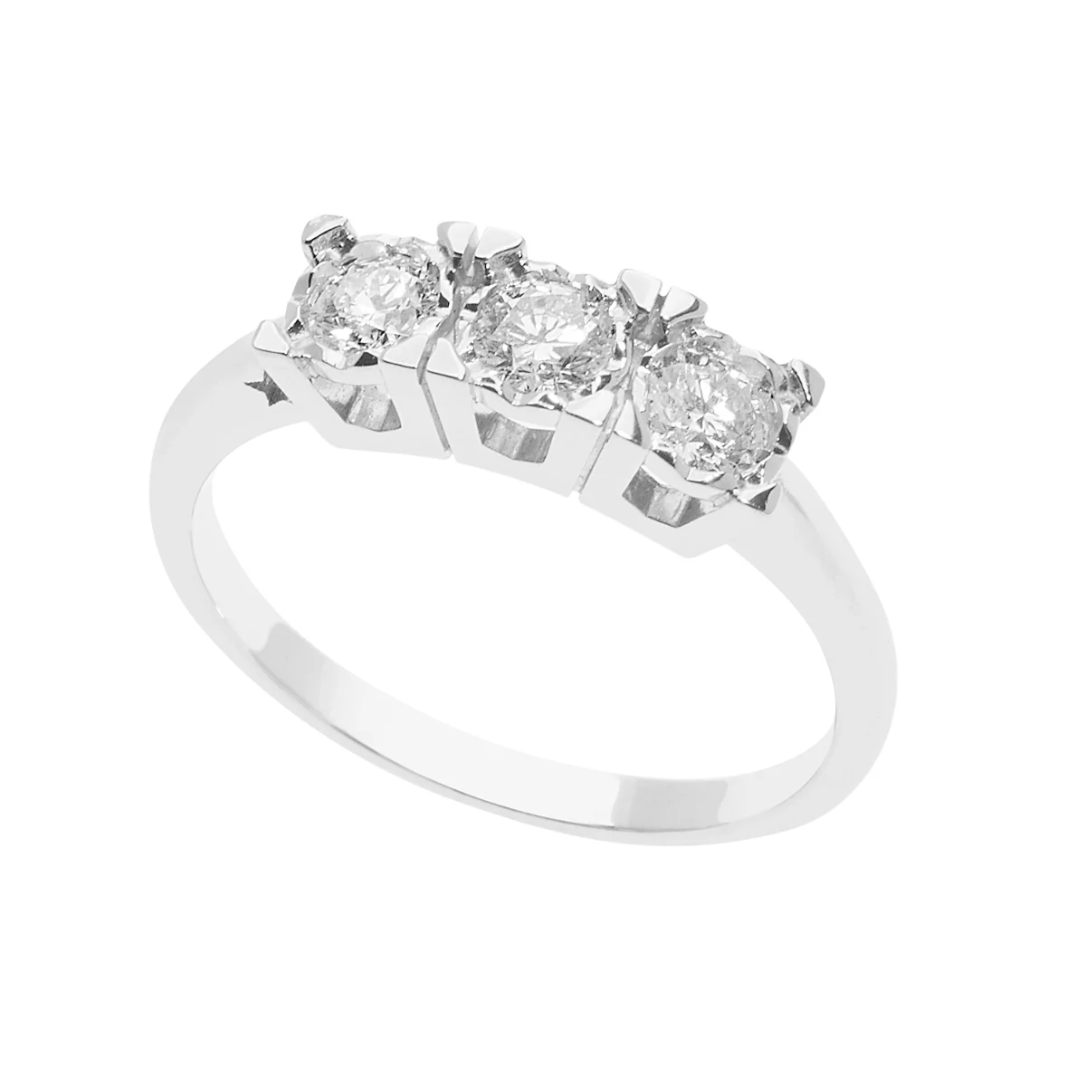 Anello trilogy COMETE Pegni d'Amore in oro e diamanti