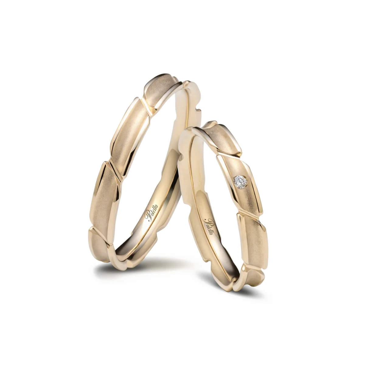 Fede POLELLO Petalo d'Amore in oro champagne e diamante