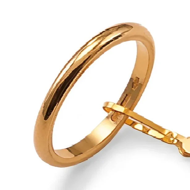 Fede francesina UNOAERRE da 3 mm in oro giallo