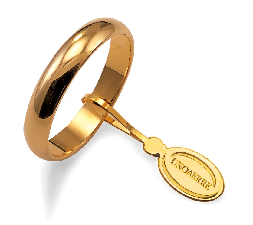 Fede classica UNOAERRE da 5 mm in oro giallo
